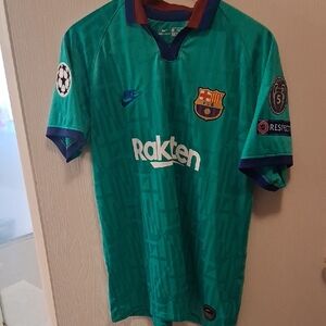 Nike Barcelona Green Soccer Jersey